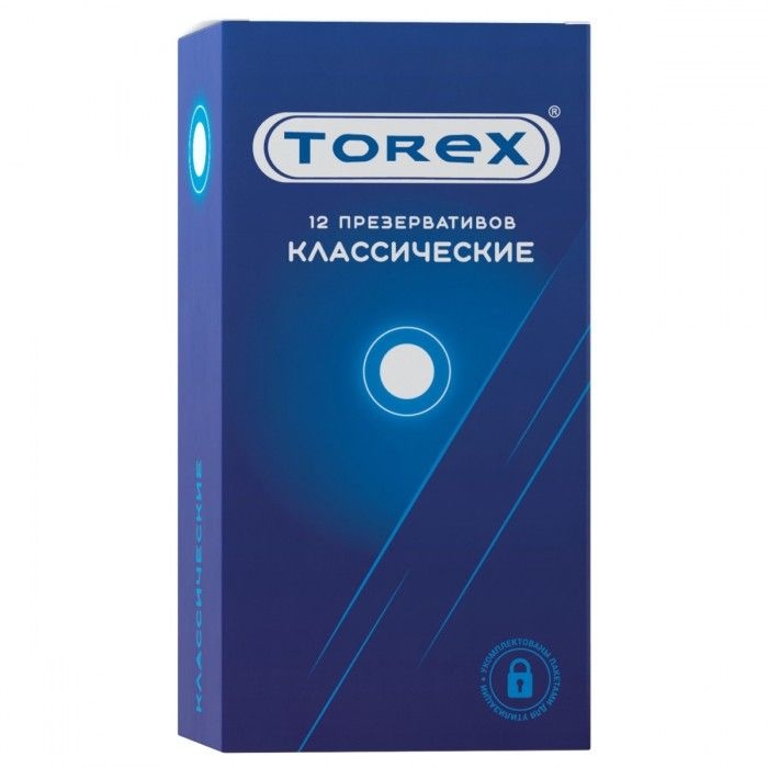 Гладкие презервативы Torex Классические - 12 шт.