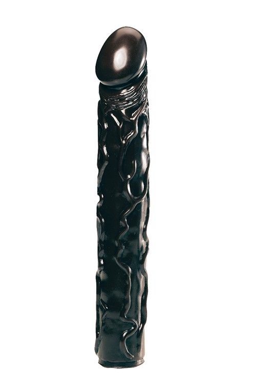 Чёрный фаллоимитатор BIG BONANZA 13 BLACK BUTT PLUG - 33 см.