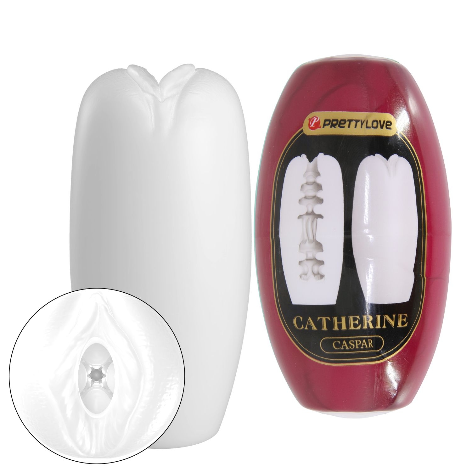 Белый мастурбатор-вагина Catherine