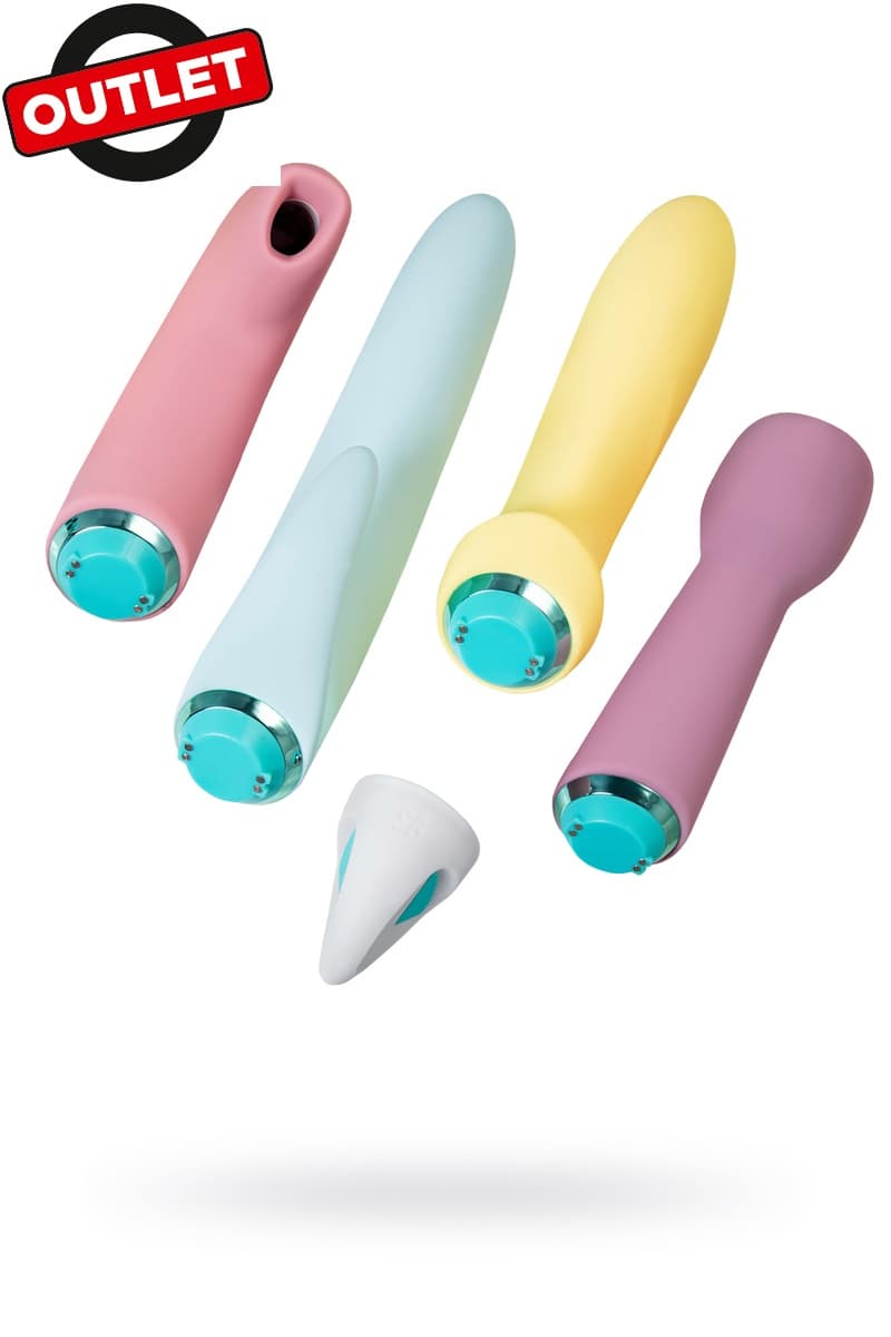 **АУТЛЕТ** Набор вибраторов Satisfyer Fabulous Four, силикон, ассорти