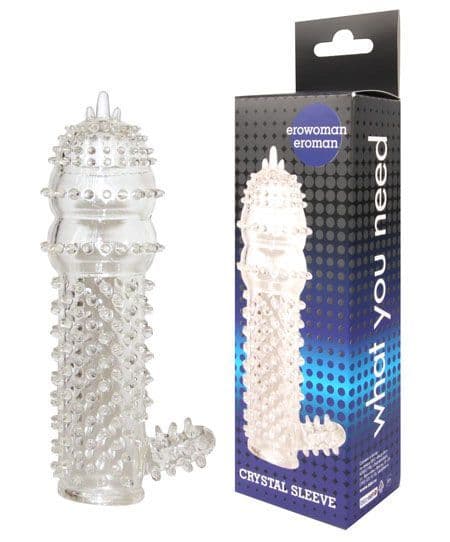 Закрытая прозрачная насадка Crystal sleeve - 12,8 см.