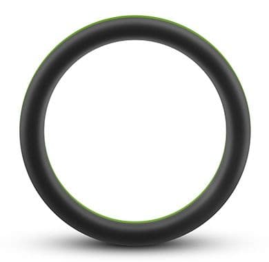 Черно-зеленое эрекционное кольцо Silicone Go Pro Cock Ring 