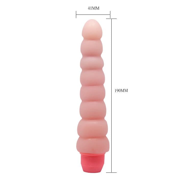 Гнущийся вибратор с хребтом Flexi Vibe Sensual Spin - 19 см.