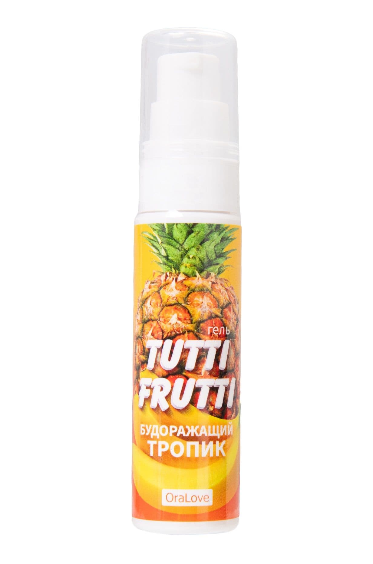 Гель-смазка Tutti-Frutti со вкусом тропических фруктов - 30 гр.