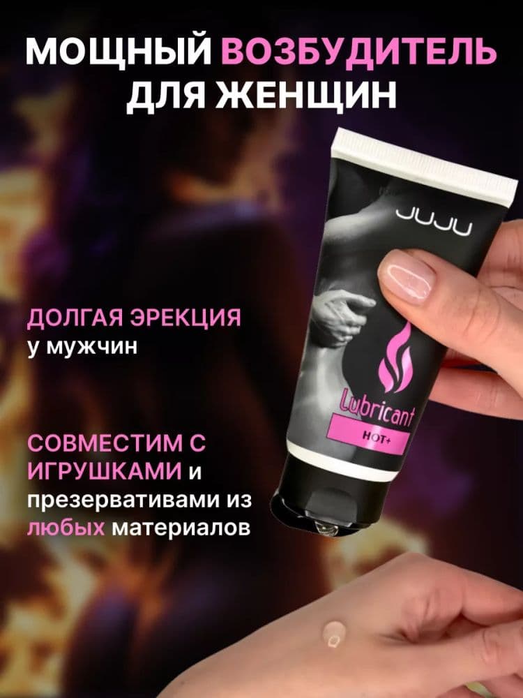 Возбуждающий лубрикант на водной основе JUJU HOT+ - 50 мл.