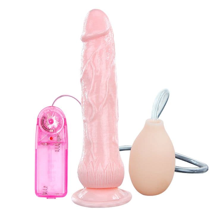Вибратор с имитацией семяизвержения Eros Fountain - 20 см.