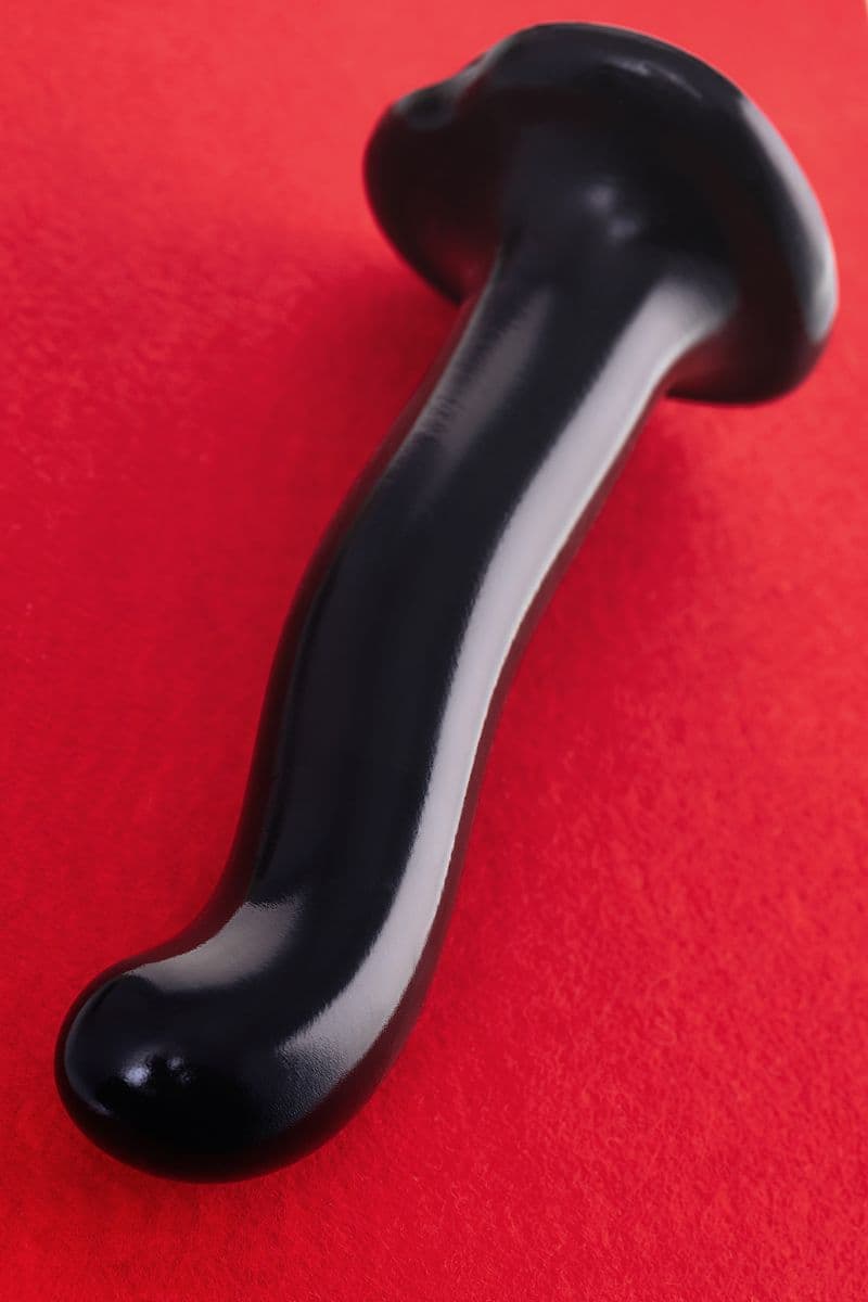 Черный стимулятор для пар P&G-Spot Dildo Size L - 19 см.