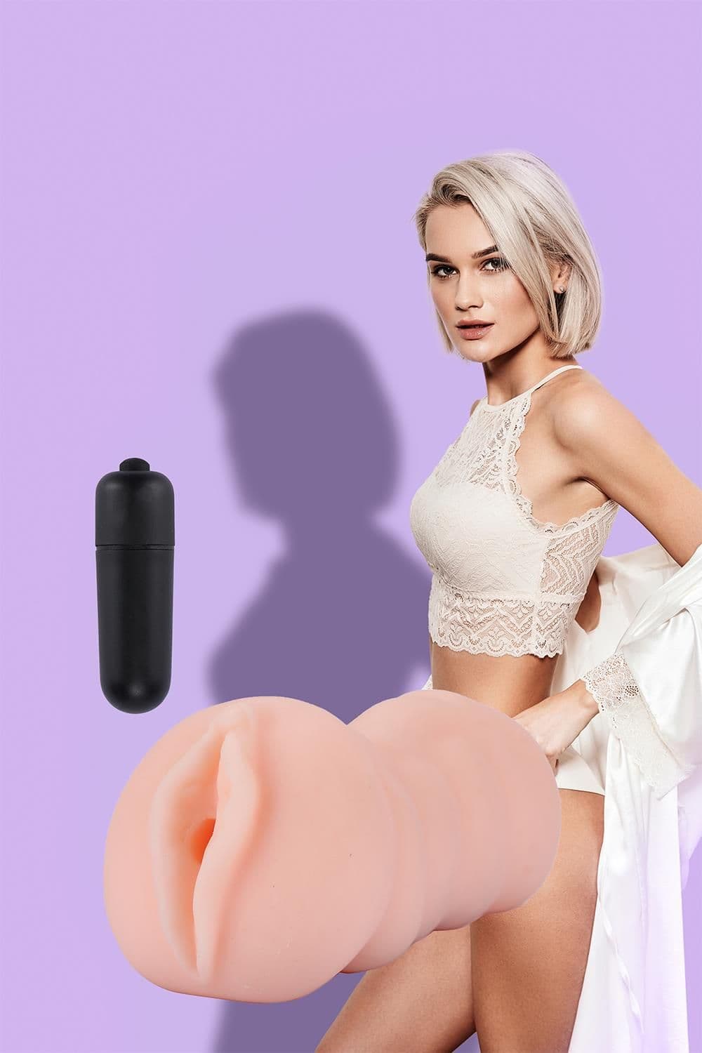 Телесный мастурбатор-вагина Tracey Vibrating Vagina Stroker