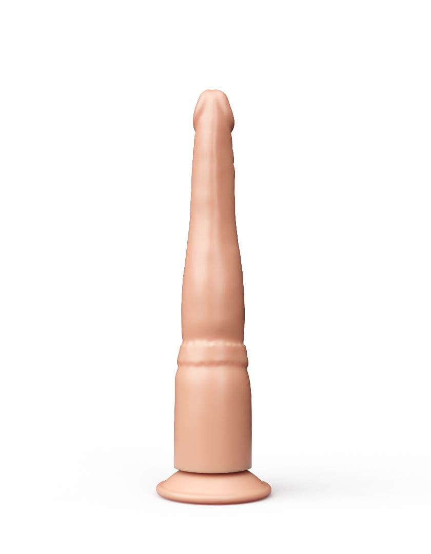 Анальный фаллоимитатор на присоске - 21,5 см.