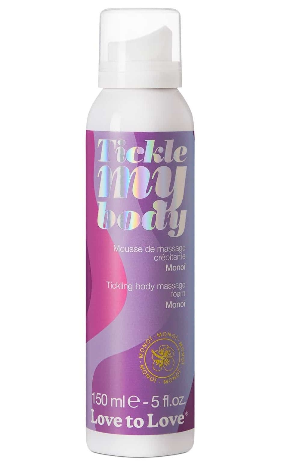Массажная хрустящая пенка Tickle My Body Monoi с ароматом моной - 150 мл.