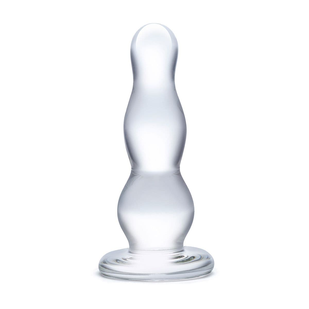 Анальный стимулятор-елочка из прозрачного стекла - 10 см.
