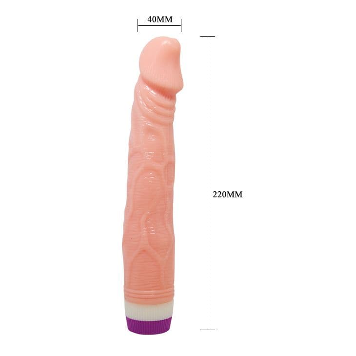 Реалистичный вибратор Pleasure - 22,6 см.