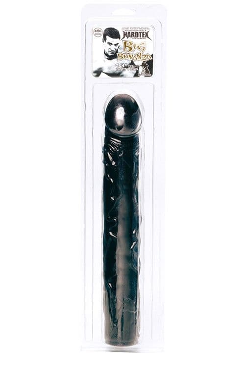 Чёрный фаллоимитатор BIG BONANZA 13 BLACK BUTT PLUG - 33 см.