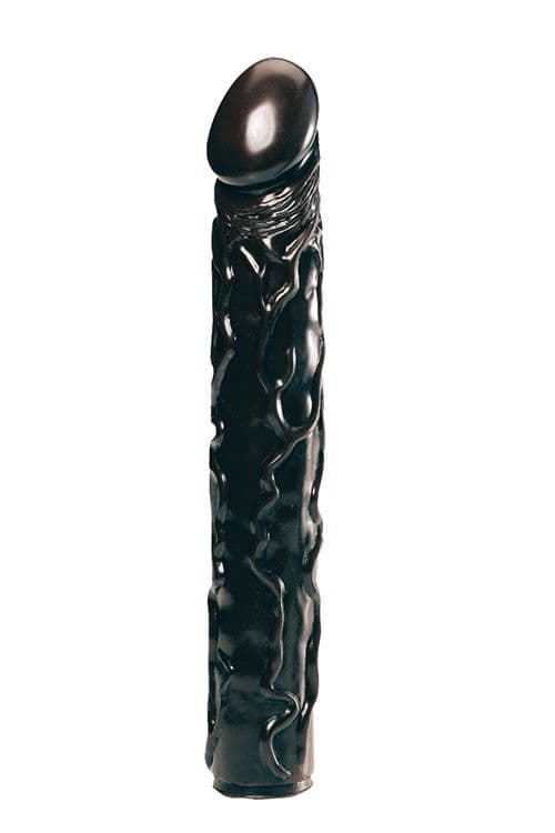 Чёрный фаллоимитатор BIG BONANZA 13 BLACK BUTT PLUG - 33 см.