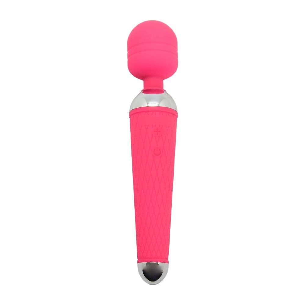 Розовый wand-вибратор Pichile - 20 см.