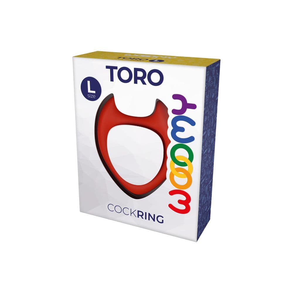 Красное эрекционное кольцо Toro L