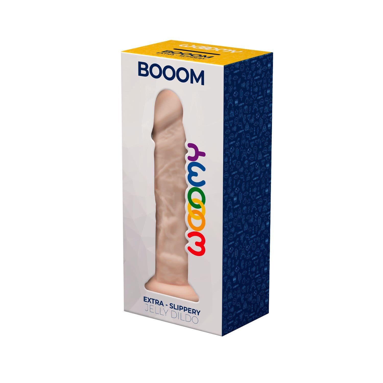 Телесный фаллоимитатор Booom - 19,3 см.