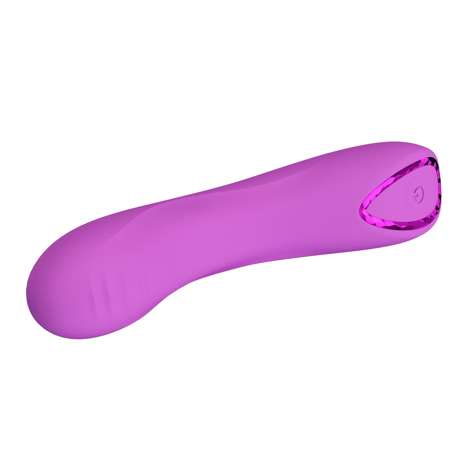 Фиолетовый мини-вибратор DJ Dick - 12,7 см.