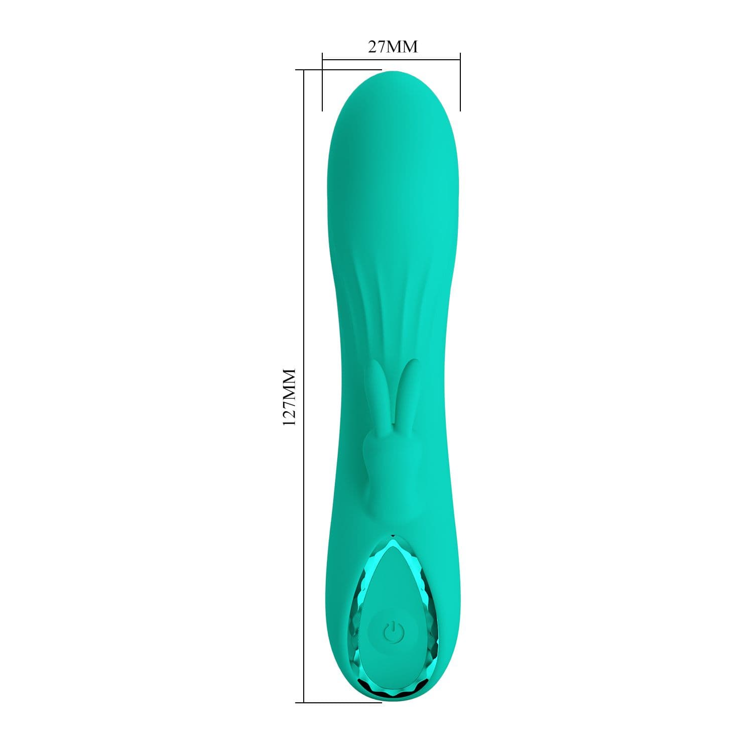 Зеленый мини-вибратор DJ Stick - 12,7 см.