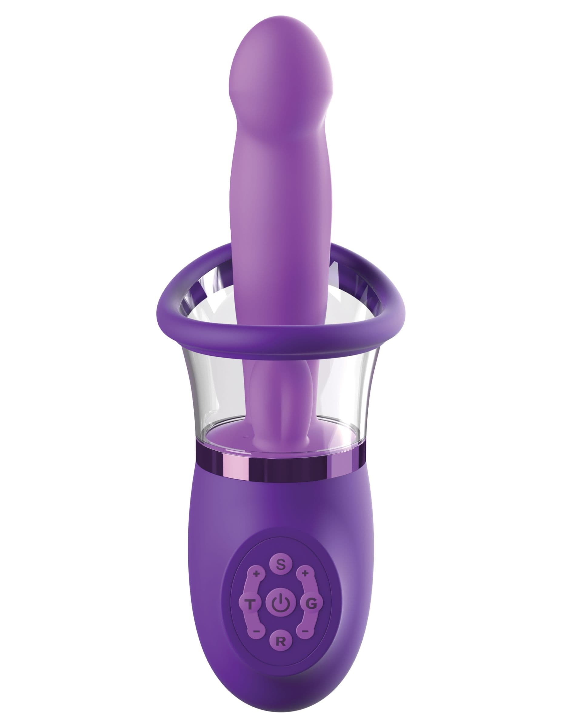 Фиолетовая помпа-вибратор Ultimate Pleasure Pro Plus