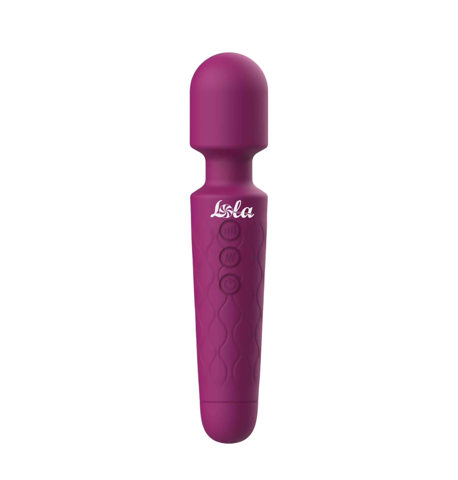 Фиолетовый жезловый вибромассажер Dreaming Wand - 20 см.